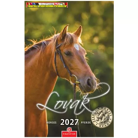 Naptár, fali, CSG Lovak 2027 (21x32cm)