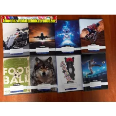   Füzet, A5, sima, 20-32, Vagány minták,  Nebulo (A/5) (margós)