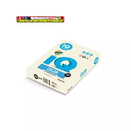 IQ Color CR20 Másolópapír, színes, A4, 160g.  250ív/csomag, pasztel krém