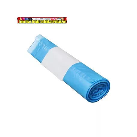 Szemeteszsák önzáró szalaggal 160 liter 10 db/tekercs kék