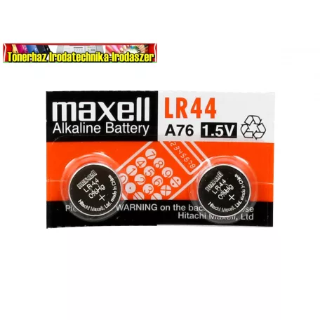  ELEM Maxell GOMB LR44 (A76,AG13,PX76) DB-ÁR