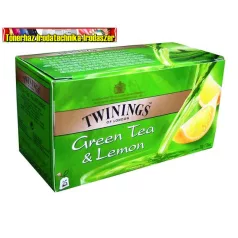 TWININGS Green Tea & Lemon Zöldtea, 25x1,6 g, 
