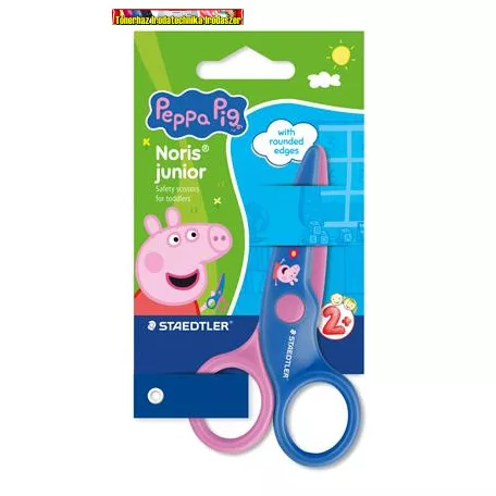 Olló, óvodai, 10 cm, STAEDTLER "Noris® Junior 965", Peppa malac