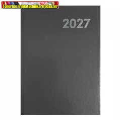   Határidőnapló ALISCA A/4 heti fehér lapos szürke 2027 (agenda,naptár)