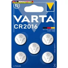 Varta CR2016 gombelem 5db-os  kiszerelés (db-ár)