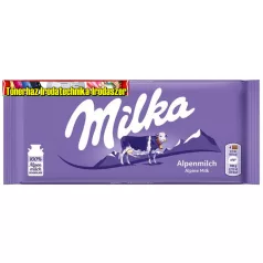 Táblás csokoládé, 100 g, MILKA, alpesi tej