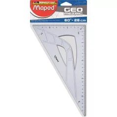   MAPED Geometric Háromszög vonalzó, műanyag, 60°, 26 cm, 