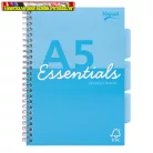 Spirálfüzet, A5, vonalas, 100 lap, PUKKA PAD Unipad Essentials Project Book, vegyes színben