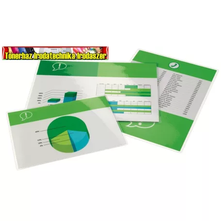 GBC Meleglamináló fólia, 2X80 mikron, A4, fényes, 100LAP/DOB 585036