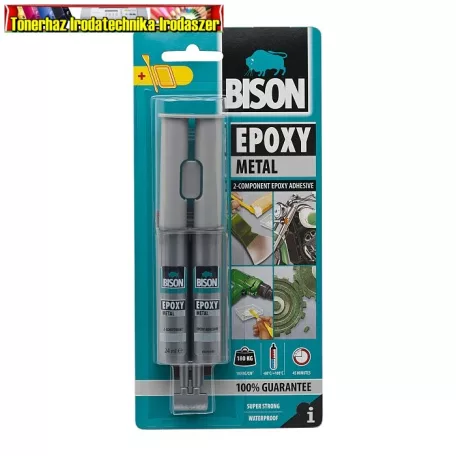 B05442 Bison Fémszínű kétkomponensű epoxi ragasztó