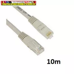 KÁBEL UTP CAT6 PATCH 10M, SZÜRKE