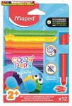   MAPED Color Peps Infinity Kidy Színes ceruza készlet, háromszögletű,  12 különböző szín