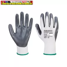 Védőkesztyű PU tenyérmártással nylon XXL-es méret A310 Portwest szürke-fehér Védőkesztyű PU tenyérmártással nylon XXL-es méret A310 Portwest szürke-fehér