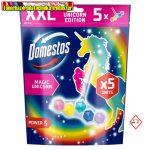   DOMESTOS Power5 XXL Pack WC frissítő blokk Magic Unicorn ( 5x50gr ) (wc illatosító)