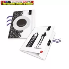   Pigna Black and White A/4 gumis mappa karton  vegyes mintával