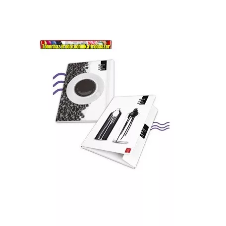 Pigna Black and White A/4 gumis mappa karton  vegyes mintával