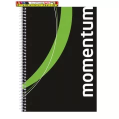   Victoria momentum spirálfüzet, A4, sima, 90 lap, perforált, lyukasztott