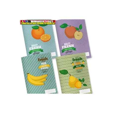 Füzet pd nagyalakú 87-32 kockás Funky vegyes (A/4)(A4)