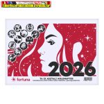   Asztali naptár TA-23 2026. FORTUNA  holdfázissal (23TA,TA23)
