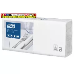   TORK Soft Lunch Szalvéta, 1/4 hajtogatott, 3 rétegű, 32,5x32,8 cm, Advanced, fehér (477414)