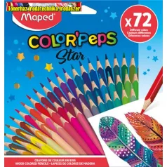   MAPED Color'Peps Star Színes ceruza készlet,  72 különböző szín