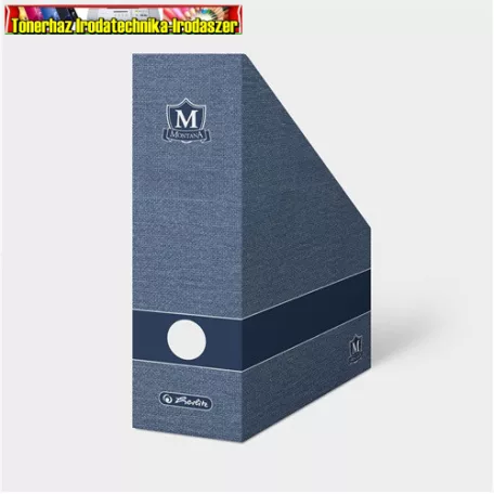 Herlitz Montana A/4 Iratpapucs karton összehajtható  11 cm gerinccel kék