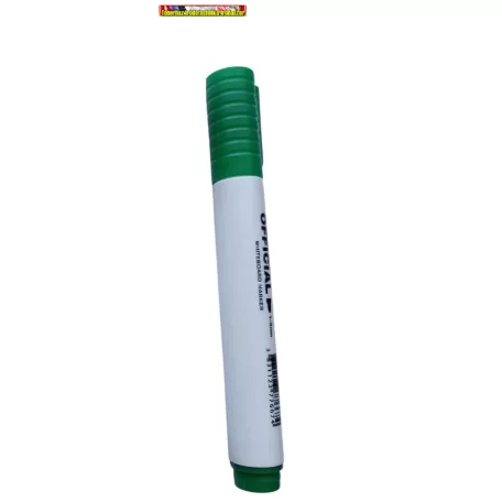 OFFICIAL  Táblamarker zöld, kúpos heggyel  (whiteboard marker,táblafilc)