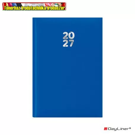 DAYLINER Pannon Határidőnapló, naptár, tervező, A5, napi, kék (2027 évi) (agenda)