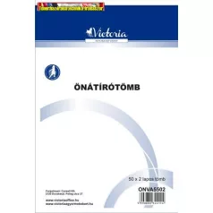 Önátírótömb, A5, 50x2 lap, VICTORIA