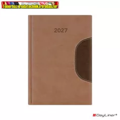   DAYLINER Memphis határidőnapló, naptár, tervező, B/5 heti barna-csokoládé (2027 évi) (agenda)
