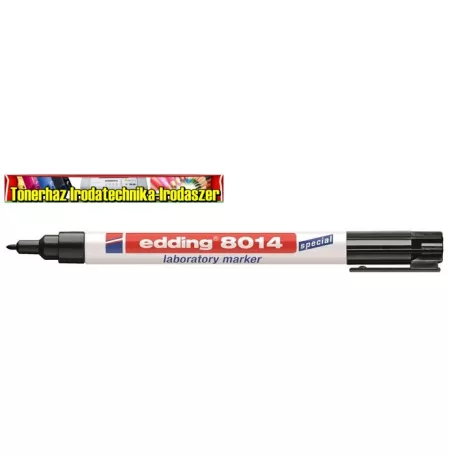 EDDING 8014 Laboratóriumi marker, 1 mm, kúpos,  fekete