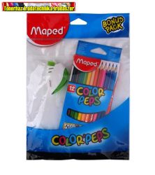 MAPED Bonus Pack (Maped Color Peps Színes ceruza készlet + Maped Stop Signal hegyező)