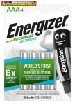   ENERGIZER Extreme Tölthető elem, AAA mikro, 4x800 mAh, előtöltött, 