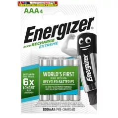  ENERGIZER Extreme Tölthető elem, AAA mikro, 4x800 mAh, előtöltött, 