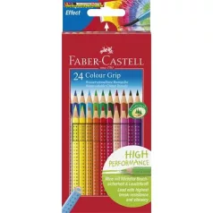   FABER-CASTELL Grip 2001 Aquarelle effect Színes ceruza készlet, háromszögletű,24 különböző szín 112424