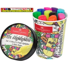   FABER-CASTELL Textliner 46  Szövegkiemelő készlet, 1-5 mm,  10 különböző szín (254695)