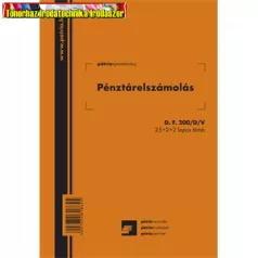   Pénztárelszámolás 25x2+2 lapos tömb A/5 álló (Pátria) D.F.200/D/V