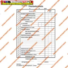   Pénztárelszámolás 25x2+2 lapos tömb A/5 álló (Pátria) D.F.200/D/V