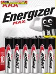   Energizer MAX  Alkaline ceruza elem AAA 1.5V LR03 , db-ár (6db-os kiszerelés)