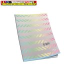   Füzet A4, 40 lap, kockás 80g. papír, glitteres Connect (A4) ( 87-40) (87-32) - BE HAPPY -