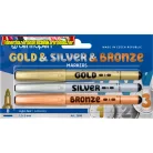 CENTROPEN FILC KÉSZLET 3DB-OS  vastag (1,5-3mm)  ARANY ÉS EZÜST ÉS BRONZ  2690 B