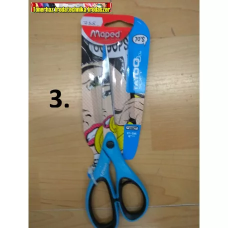 MAPED Tatoo Olló, általános, 21 cm vegyes mintákkal