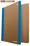   Gyűrűs könyv, 2 gyűrű, D alakú, 50 mm, A4, karton, DONAU Life, neon kék (gyűrűskönyv)(3835)