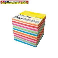  FORNAX kockablokk (Jegyzettömb) 9x9x9cm ragasztott intenzív színek (kockatömb)02490