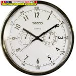    SECCO Falióra, 30,5 cm, páratartalom mérővel, hőmérővel TS6055-57