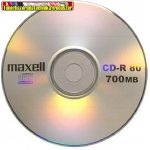 Maxell CD lemez 700MB  80' R 52x papírtokos (CD-R)
