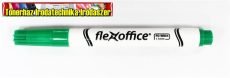 FLEXOFFICE WB04 Táblamarker, 1,1 mm, kúpos, zöld (vékony)