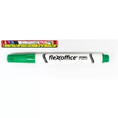   FLEXOFFICE WB04 Táblamarker, 1,1 mm, kúpos, zöld (vékony)