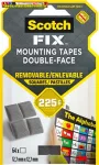   3M SCOTCH Removable Ragasztó négyzetek, kétoldalas, eltávolítható, 12,7x12,7 mm, ( 7100263583) (LP108ST64)