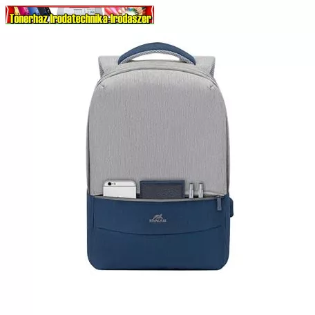 Notebook hátizsák, 15,6", RIVACASE Prater 7562, szürke-kék